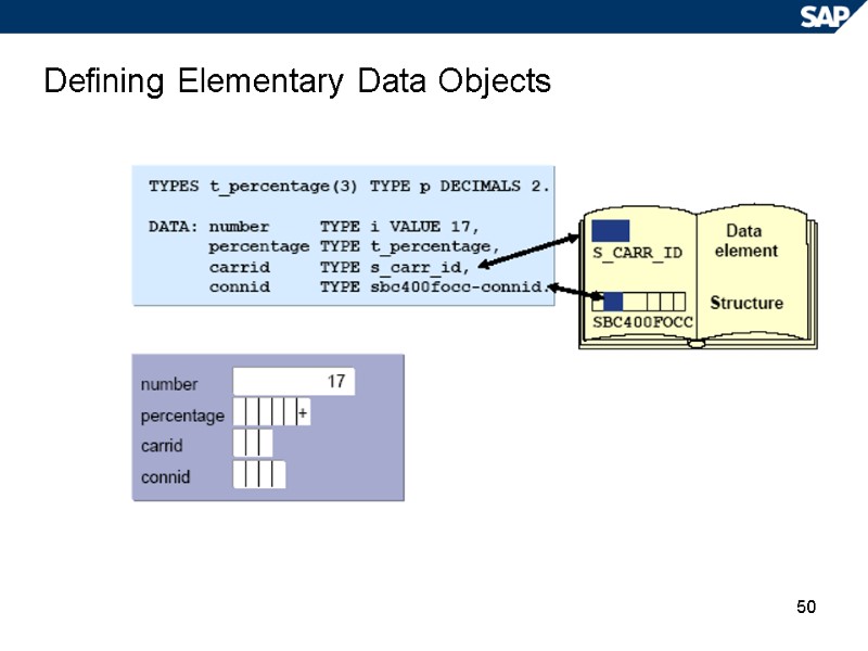 50 Defining Elementary Data Objects